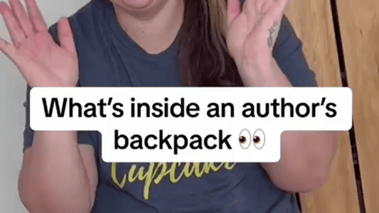Ever wondered what fuels a bestselling author’s imagination? Peek inside my backpack!