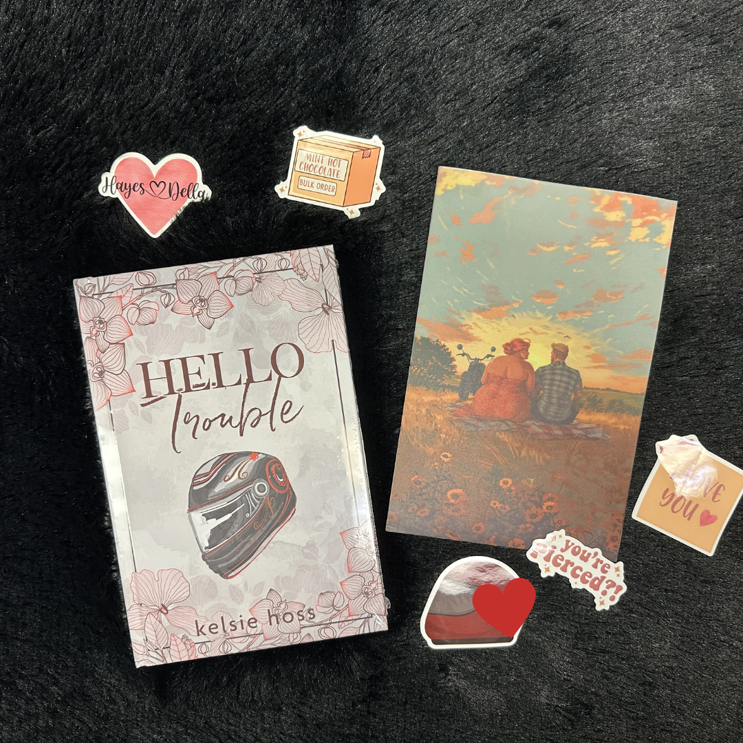 Hello trouble hard cover and swag
