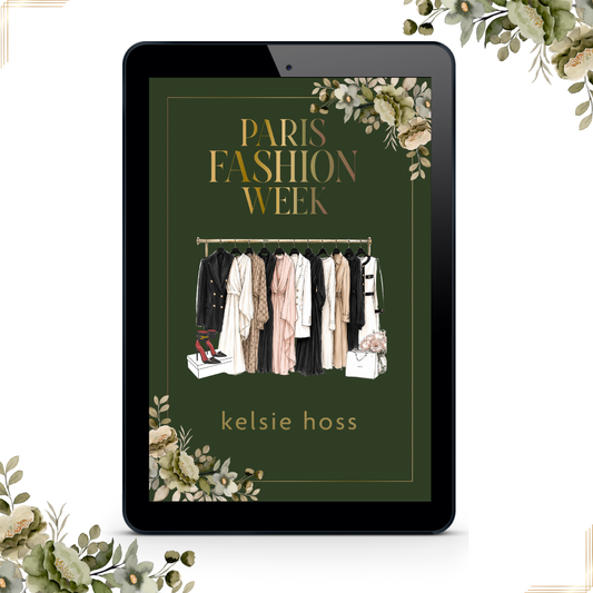 an eBook cover of Paris Fashion Week by Kelsie Hoss