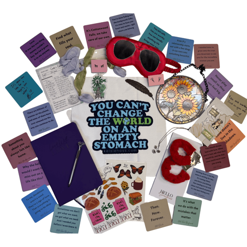 A selection of swag items in the special edition collection