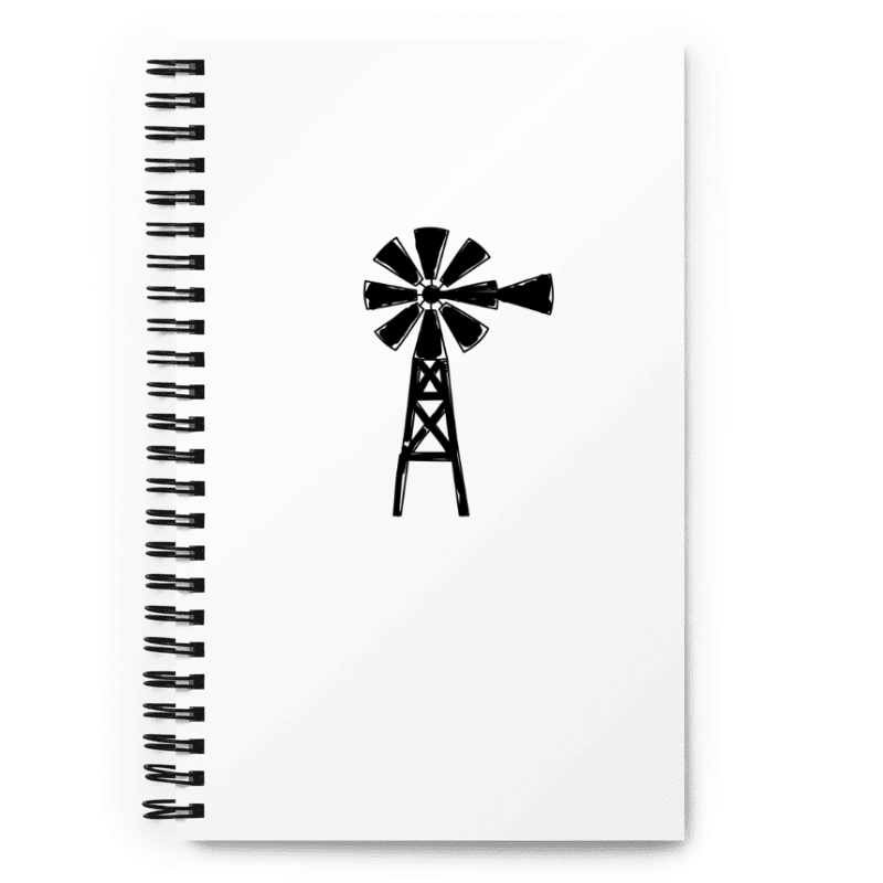 Windmill Spiral notebook