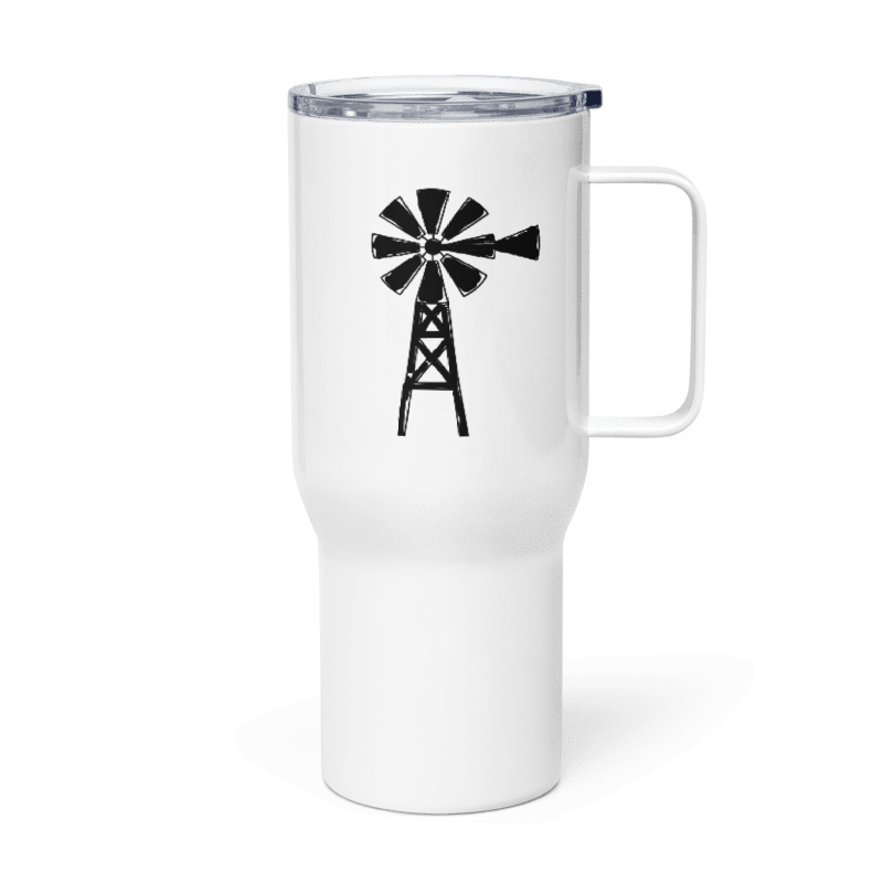 Windmill Travel mug with a handle