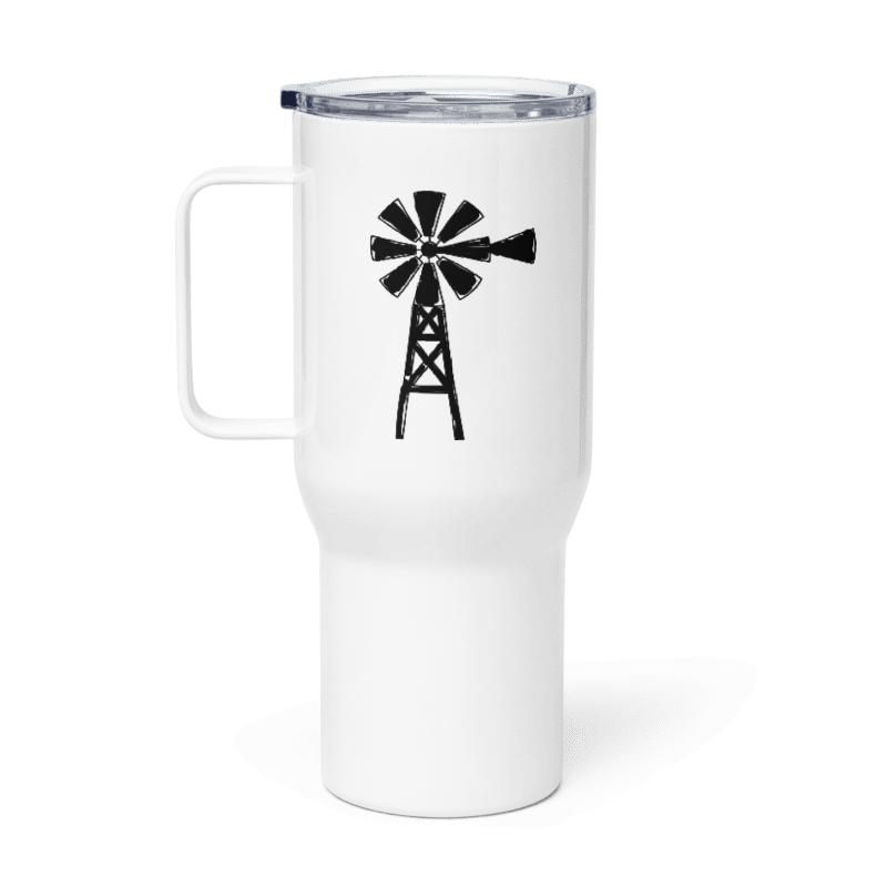 Windmill Travel mug with a handle